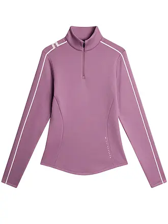 J.LINDEBERG | Damen Unterzieh Zipshirt  Nefe Quarter Zip Mid Layer | lila